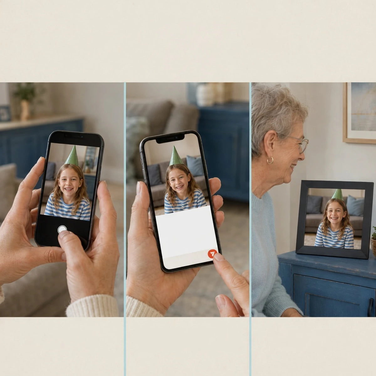 10.1-inch Frameo Digital Photo Frame, Black 64 GB — setup steps — image 4 of 7