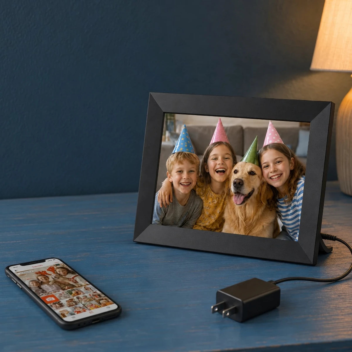 10.1-inch Frameo Digital Photo Frame, Black 64 GB — Wi-Fi connection — image 6 of 7