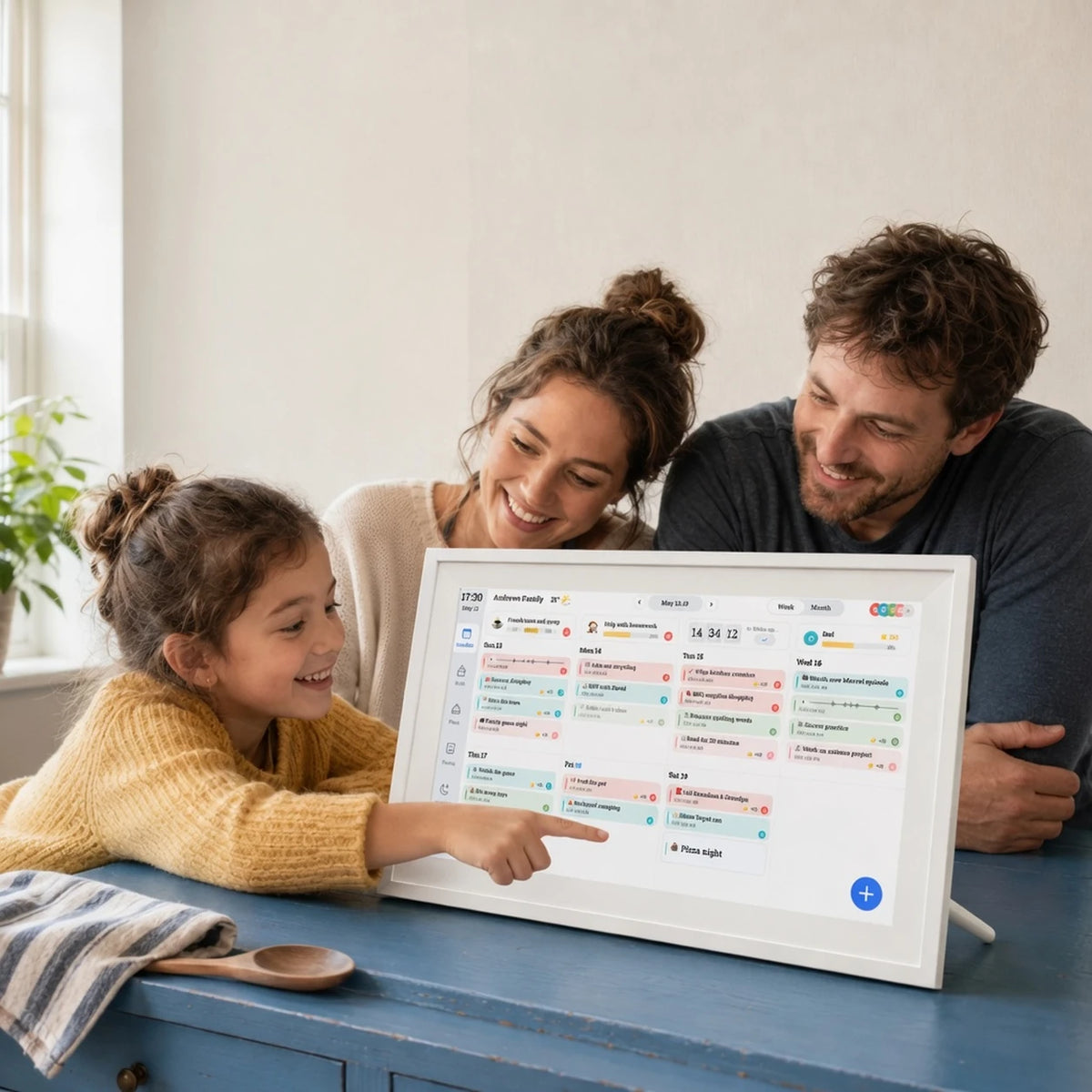 15.6-inch Family Calendar, White — product image — image 2 of 7