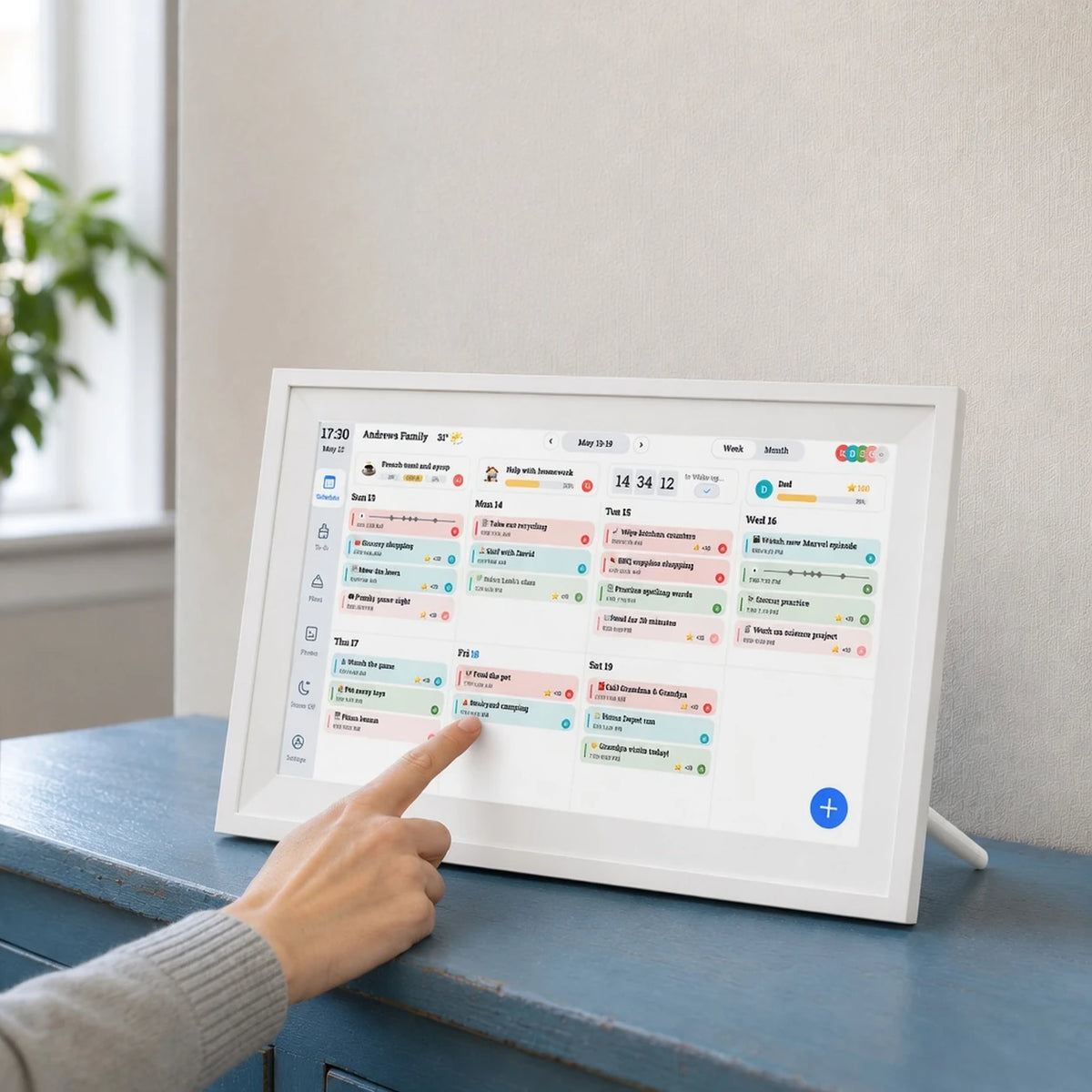 15.6-inch Family Calendar, White — product image — image 5 of 7