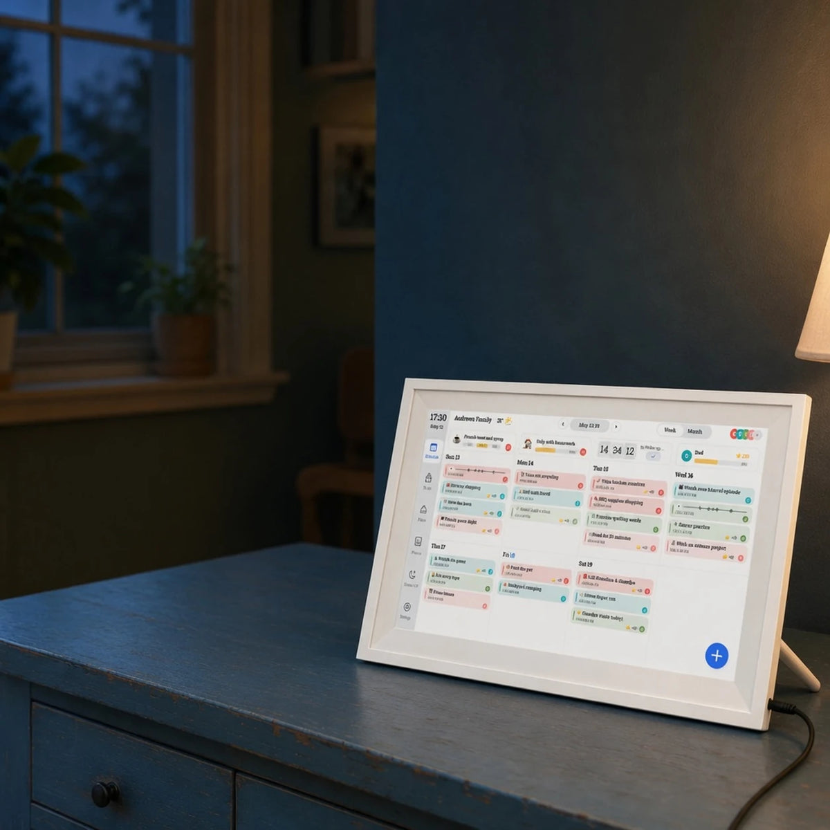 15.6-inch Family Calendar, White — product image — image 6 of 7