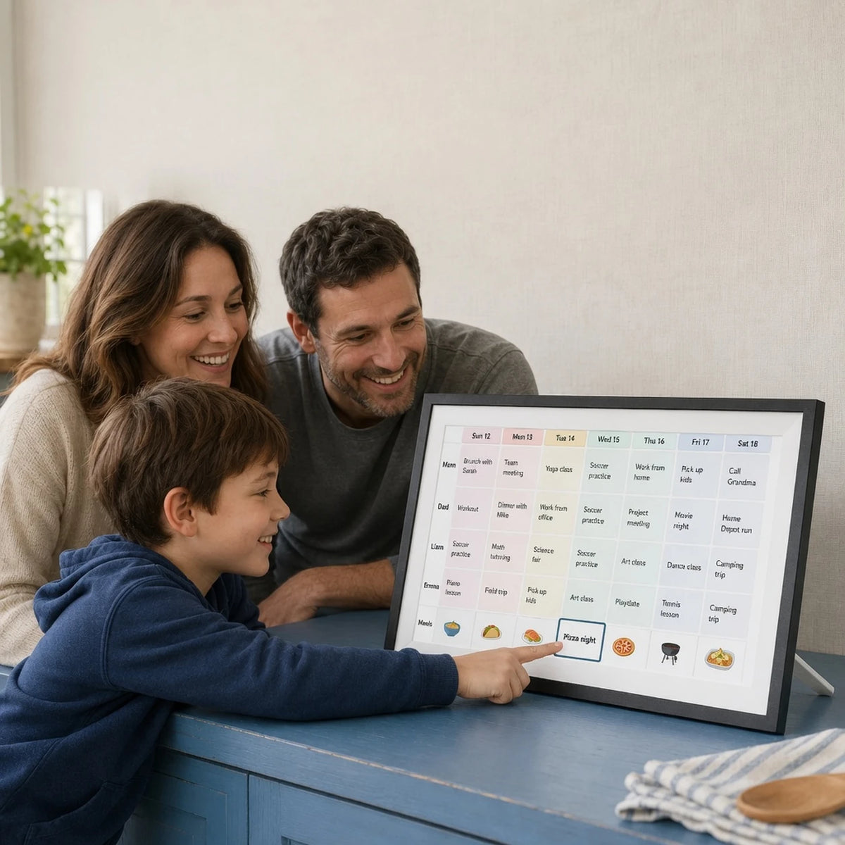 15.6-inch Family Calendar, Black — product image — image 2 of 7