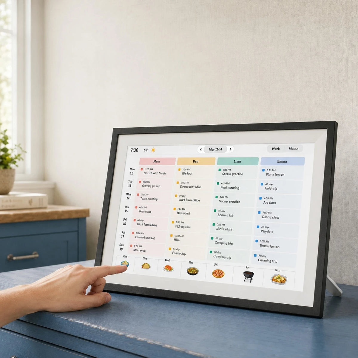 15.6-inch Family Calendar, Black — product image — image 5 of 7