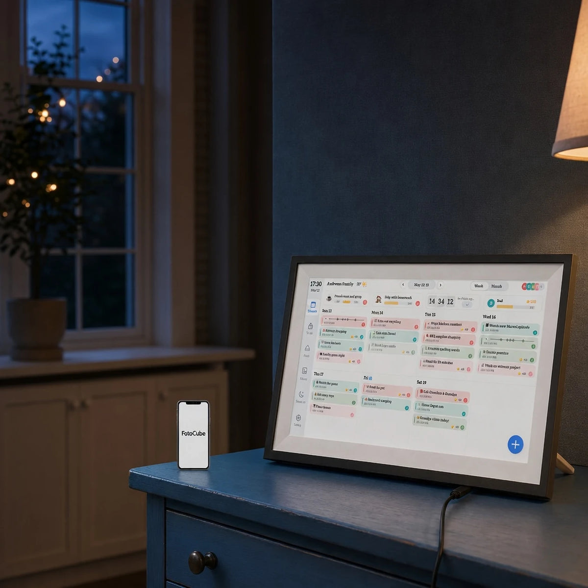 15.6-inch Family Calendar, Black — product image — image 6 of 7