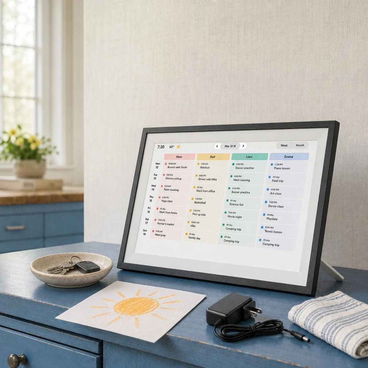 15.6-inch Family Calendar, Black — product image — image 7 of 7