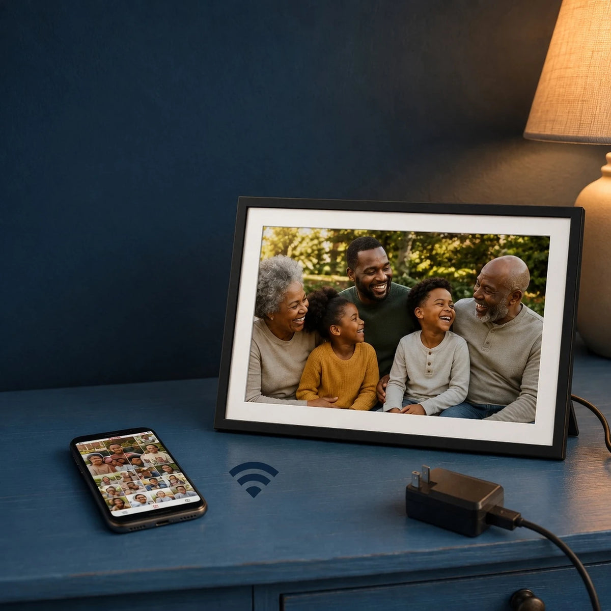 15.6-inch Frameo Digital Photo Frame, Wi-Fi — Wi-Fi connection — image 6 of 7
