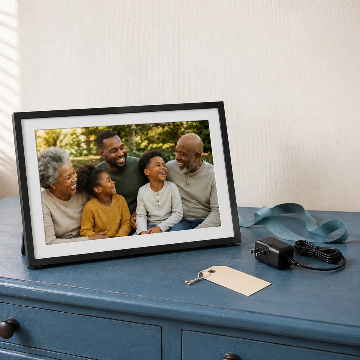 15.6-inch Frameo Digital Photo Frame, Wi-Fi — gift presentation — image 7 of 7